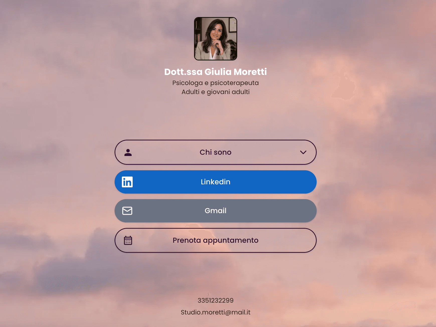 Esempio di scheda personale Linkatelo